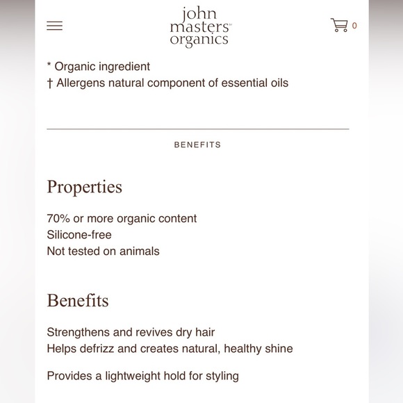 John Masters Organics Hydrate & Protect Hair Milk with Rose & Apricot New - Picture 4 of 4